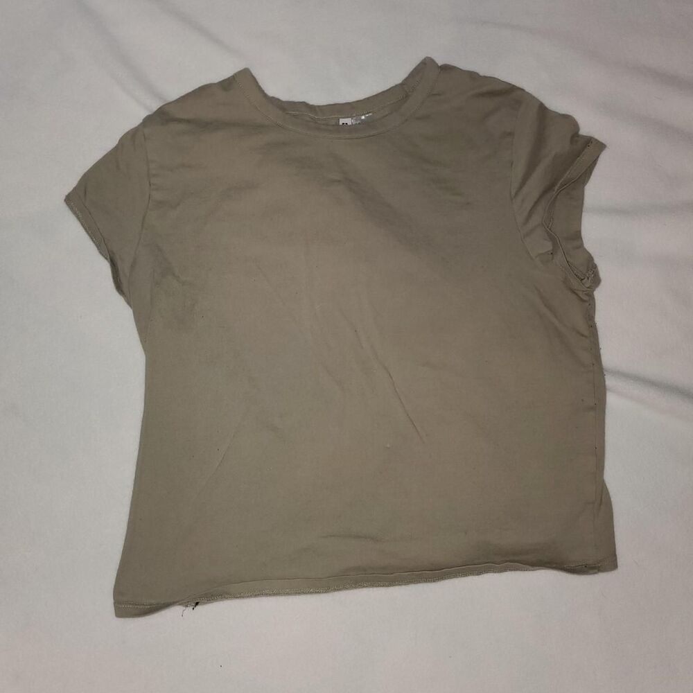 H-m Women's Khaki and Tan Shirt